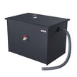 VEVOR Commercial Grease Trap, 50 LBS Grease Interceptor, Side Inlet Interceptor, Under Sink Carbon Steel Grease Trap, 19.3 GPM Waste Water Oil-water Separator, for Restaurant Canteen Home Kitchen
