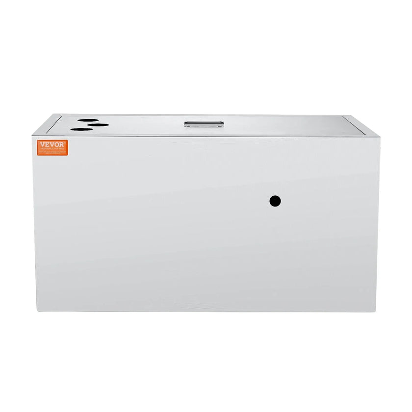 VEVOR Commercial Grease Trap, 25 LBS Grease Interceptor, Top Inlet Interceptor, Under Sink Stainless Steel Grease Trap, 6.4 GPM Waste Water Oil-water Separator, for Restaurant Canteen Home Kitchen