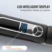 VEVOR Hair Straightener, 1.5-inch Titanium Flat Iron, Negative Ions Hair Straightener Flat Iron with LCD Display and 25 Temp Levels - 210°F to 450°F, Dual Voltage 110V/240V for Salon Home Travel Use
