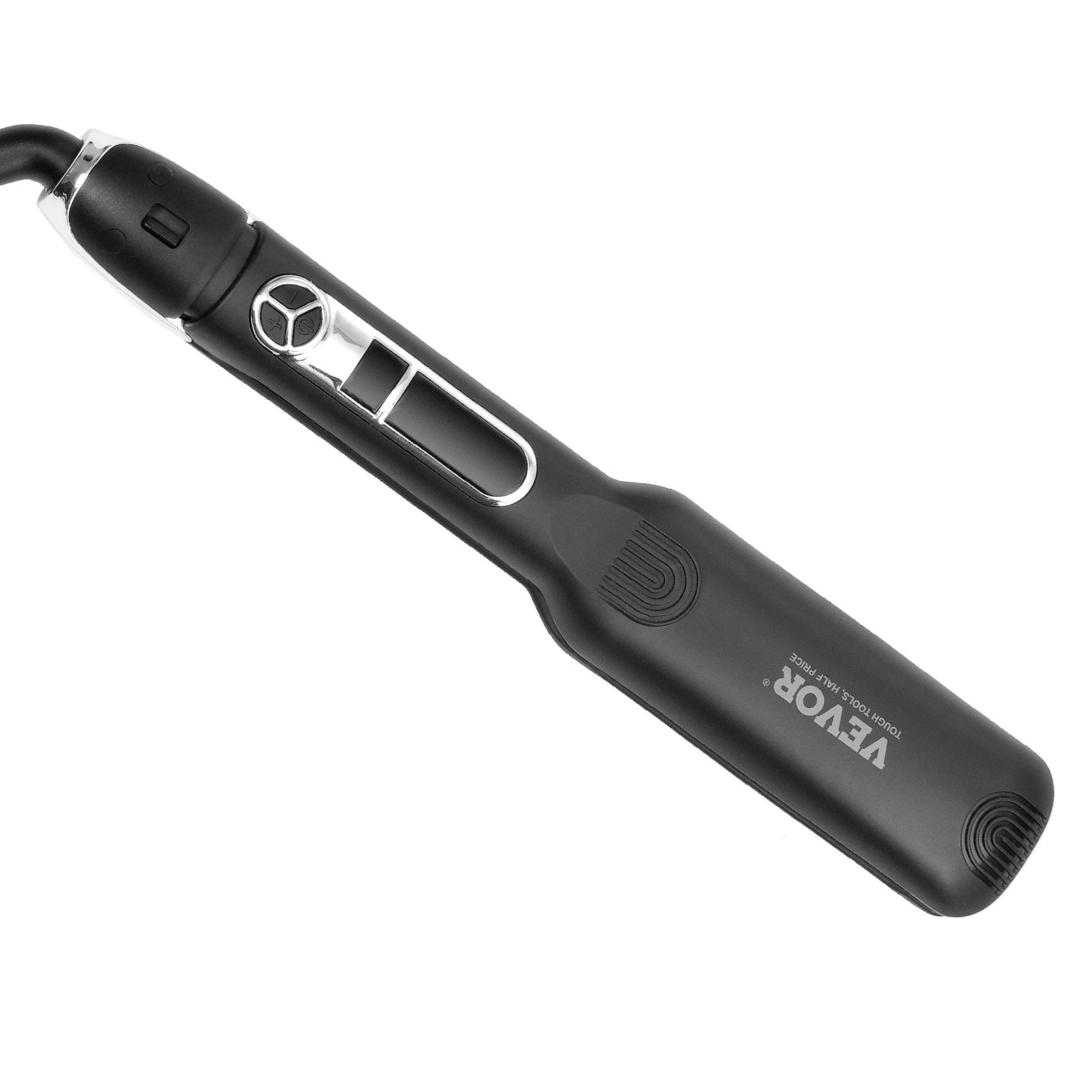 VEVOR Hair Straightener, 1.5-inch Titanium Flat Iron, Negative Ions Hair Straightener Flat Iron with LCD Display and 25 Temp Levels - 210°F to 450°F, Dual Voltage 110V/240V for Salon Home Travel Use