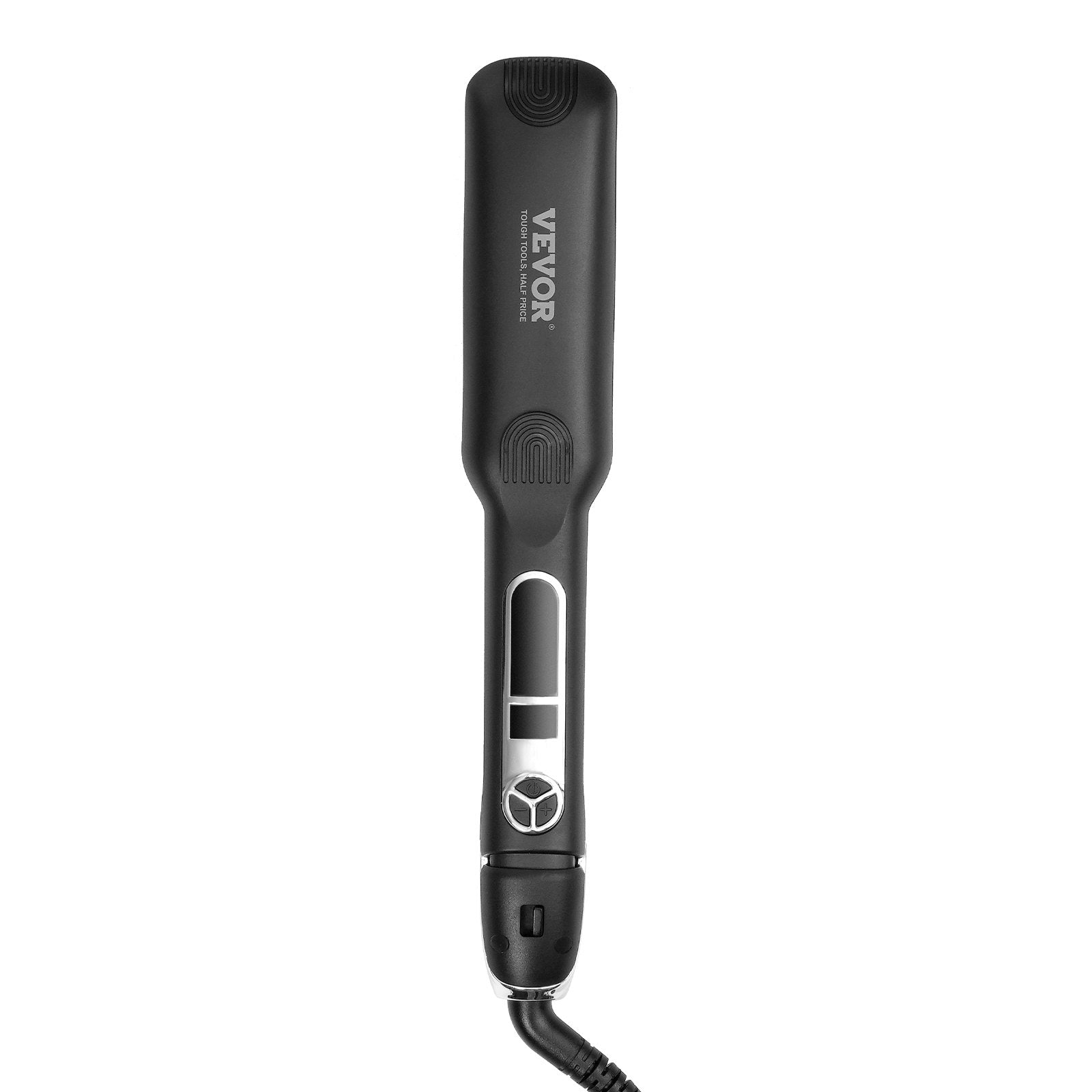 VEVOR Hair Straightener, 1.5-inch Titanium Flat Iron, Negative Ions Hair Straightener Flat Iron with LCD Display and 25 Temp Levels - 210°F to 450°F, Dual Voltage 110V/240V for Salon Home Travel Use