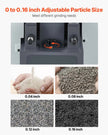 VEVOR Rock Crusher, 220V Double Roller Crushers, Industrial Shredder with 2.56x0.59 inch Dual Feed Inlets, 1740RPM Speed Stone Grinder Rock Crusher, 1.5KW Electric Shatter Pulverizer, 860kg/h Crushing