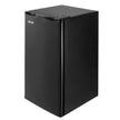 Mini Fridge, 3.2 Cu. Ft. Compact Single Door Refrigerator with Adjustable Temperature, Glass Shelf & Reversible Door, Black