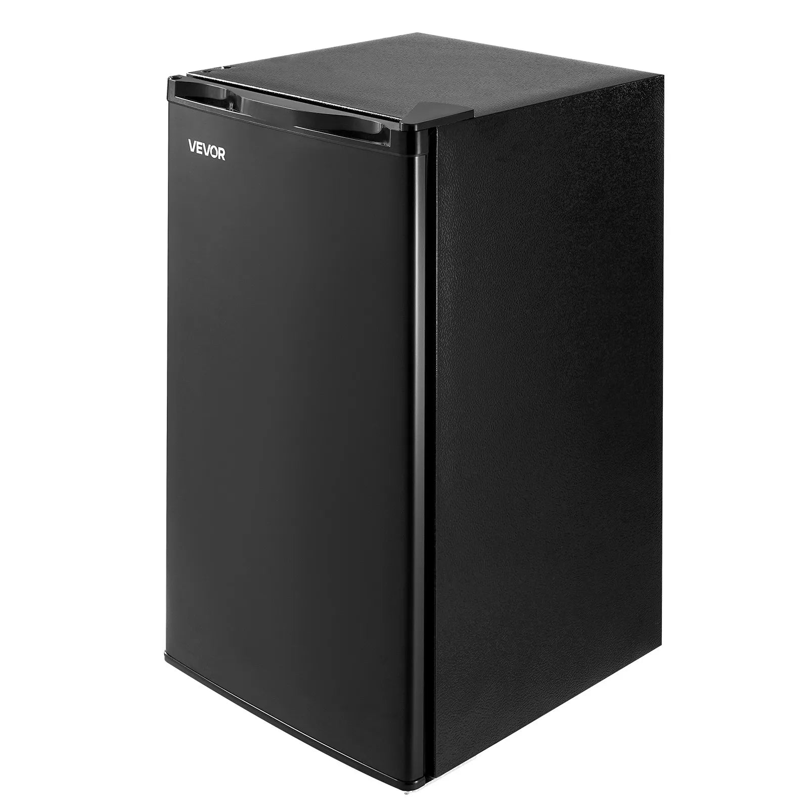 Mini Fridge, 3.2 Cu. Ft. Compact Single Door Refrigerator with Adjustable Temperature, Glass Shelf & Reversible Door, Black