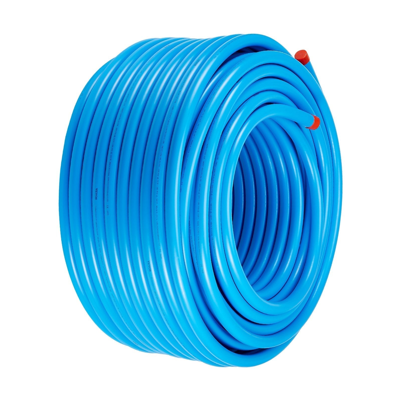 VEVOR Air Compressor Line Kit 3/4'' x 300FT HDPE/Aluminum Air Piping System Blue