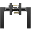Privacy Door Handle 5PCS Matte Black Square Door Lever Interior Reversible Lever