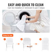 VEVOR Stretch Spandex Folding Chair Covers, Universal Fitted Chair Cover, Removable Washable Protective Slipcovers, for Wedding, Holiday, Banquet, Party, Celebration, Dining (50PCS White)