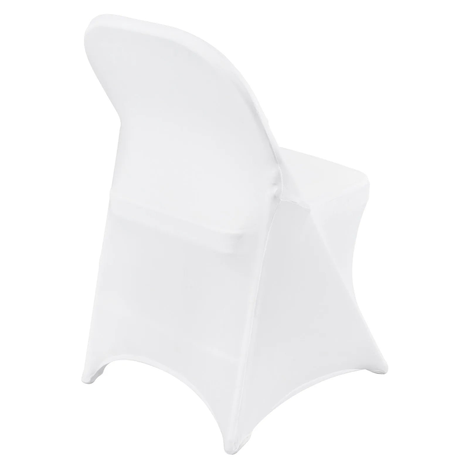 VEVOR Stretch Spandex Folding Chair Covers, Universal Fitted Chair Cover, Removable Washable Protective Slipcovers, for Wedding, Holiday, Banquet, Party, Celebration, Dining (50PCS White)