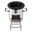 VEVOR Camping Rocket Stove, Portable Stainless Steel Wood Burning Stove with Single Door & Carry Bag
