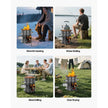 VEVOR Camping Rocket Stove, Portable Wood Burning Stove with Carry Bag, SPCC Steel Double Door Design