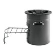VEVOR Camping Rocket Stove, Portable Wood Burning Stove with Carry Bag, SPCC Steel Double Door Design