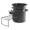 VEVOR Camping Rocket Stove, Portable Wood Burning Stove with Carry Bag, SPCC Steel Double Door Design