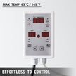 VEVOR Drum Blanket Heater 55 Gal/208 L, Drum Heater 1300W, Heating Blanket Industrial, Max Thermostat Fixed 145?, with Adjustable Digital Thermostatic Controller, Full-Wrapped Design for Rapid Heating