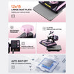 VEVOR 8 in 1 Heat Press Machine 12x15 in 30oz Tumbler Press T-Shirts Black+Pink