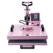 VEVOR Heat Press Machine 15x15 in 5 in 1 with 30oz Tumbler Press T-Shirts Pink
