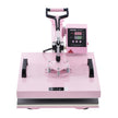 VEVOR Heat Press Machine 15x15 in 8 in 1 with 30oz Tumbler Press T-Shirts Pink