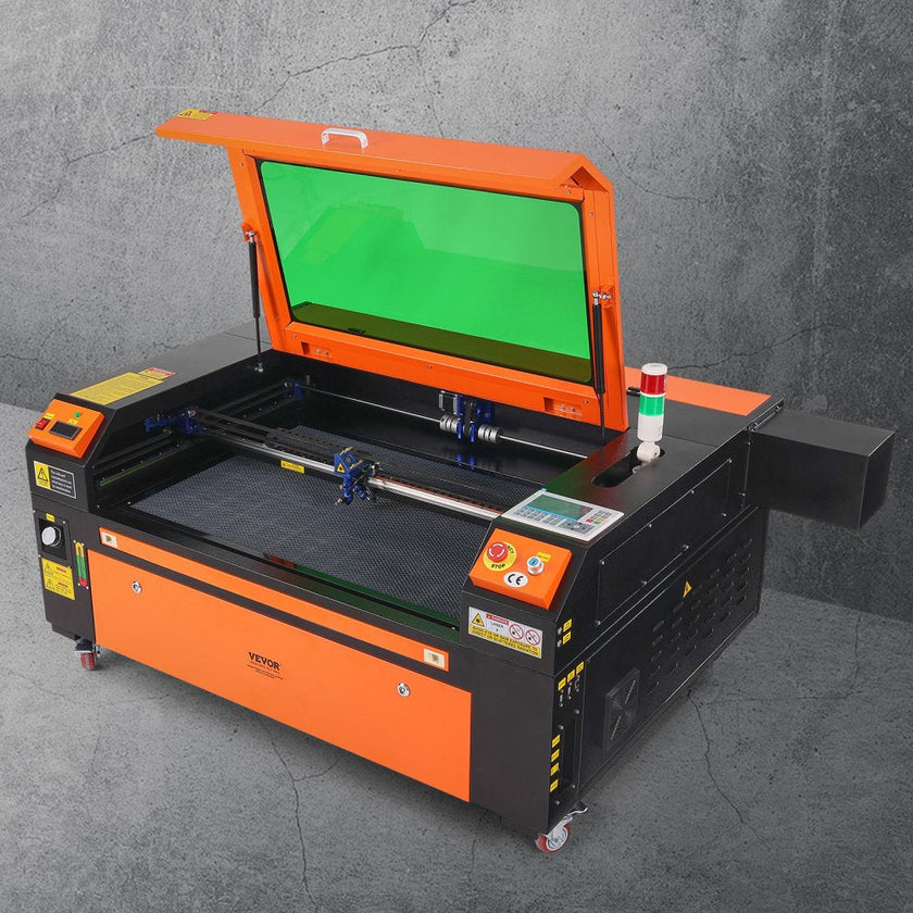 VEVOR 100W CO2 Laser Engraver, 24 x 35 in, 19.7 IPS Laser Cutter Machine with 2-Way Pass Air Assist, Compatible with LightBurn, CorelDRAW, AutoCAD, Windows, Mac OS, Linux, for Wood Acrylic Fabric More