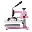 VEVOR Heat Press Machine 12x10in Heat Transfer Machine for T-Shirts Press Pink