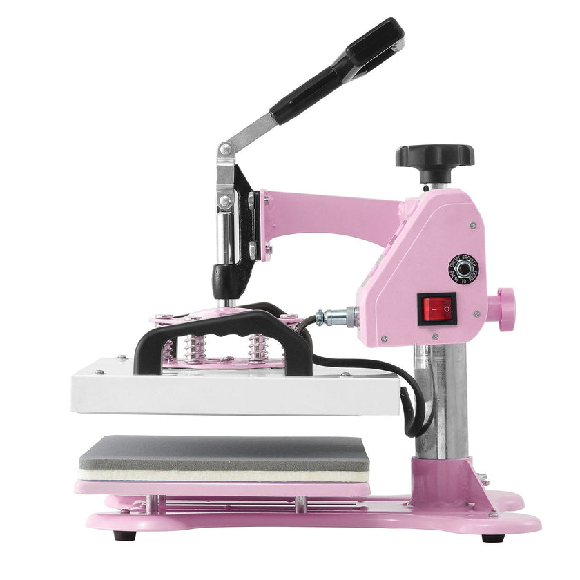 VEVOR Heat Press Machine 12x10in Heat Transfer Machine for T-Shirts Press Pink