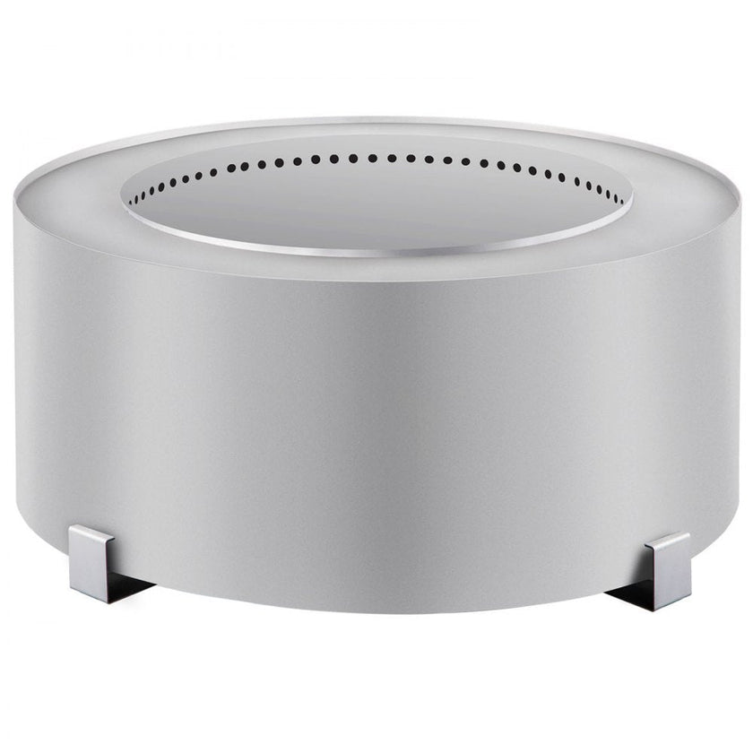 VEVOR Smokeless Fire Pit, Stainless Steel Stove Bonfire, Large 27.6 inch Diameter Wood Burning Fire Pit, Outdoor Stove Bonfire Fire Pit, Portable Smokeless Fire Bowl for Picnic Camping Backyard Silver