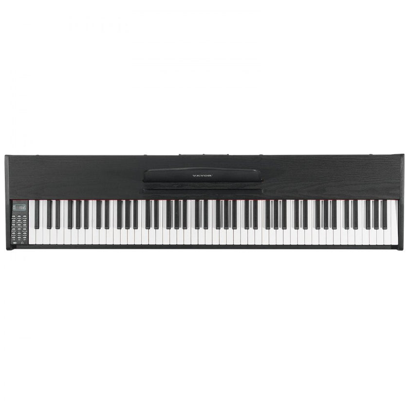 VEVOR 88 Key Fully Weighted Digital Piano Dual Keyboard Cabinet Bracket Bench