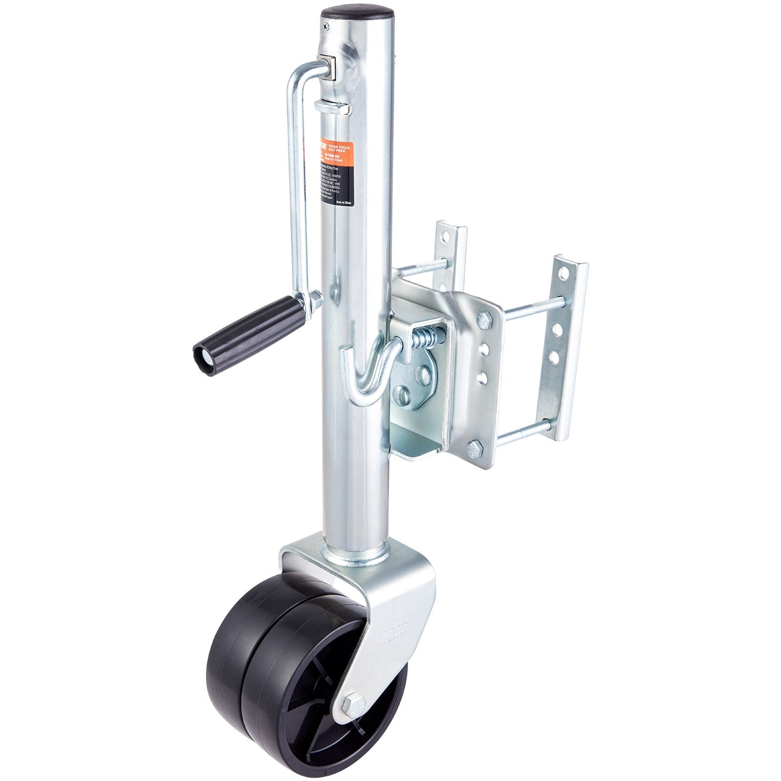 VEVOR Trailer Jack, Boat Trailer Jack 35.3 in, Bolt-on Trailer Tongue Jack Weight Capacity 1500 lb, with PP Wheels and Handle for lifting RV Trailer, Horse Trailer, Utility Trailer, Yacht Trailer