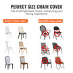 VEVOR Stretch Spandex Folding Chair Covers, Universal Fitted Chair Cover, Removable Washable Protective Slipcovers, for Wedding, Holiday, Banquet, Party, Celebration, Dining (50PCS Ivory White)