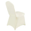 VEVOR Stretch Spandex Folding Chair Covers, Universal Fitted Chair Cover, Removable Washable Protective Slipcovers, for Wedding, Holiday, Banquet, Party, Celebration, Dining (50PCS Ivory White)