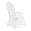 VEVOR Stretch Spandex Folding Chair Covers, Universal Fitted Chair Cover, Removable Washable Protective Slipcovers, for Wedding, Holiday, Banquet, Party, Celebration, Dining (12PCS White)