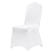 VEVOR Stretch Spandex Folding Chair Covers, Universal Fitted Chair Cover, Removable Washable Protective Slipcovers, for Wedding, Holiday, Banquet, Party, Celebration, Dining (12PCS White)