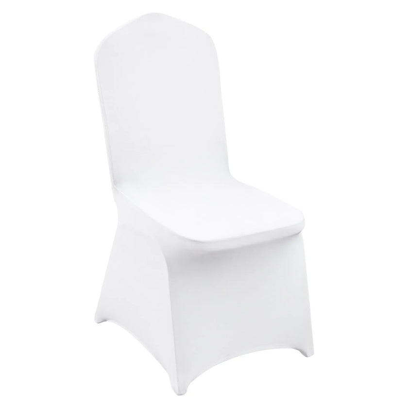 VEVOR Stretch Spandex Folding Chair Covers, Universal Fitted Chair Cover, Removable Washable Protective Slipcovers, for Wedding, Holiday, Banquet, Party, Celebration, Dining (30PCS White)