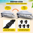 VEVOR Waterproof Boat Cover, 16'-18.5' Trailerable Boat Cover, Beam Width up to 98