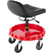 VEVOR Shop Stool, 400 LBS Rolling Garage Stool, 18” to 23” Adjustable Height Mobile Rolling Gear Seat, Round Tray Garage Pneumatic Stool, All-Terrain 5