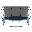 VEVOR 14FT Trampoline, 450 lbs Trampoline with Enclosure Net, Ladder, and Curved Pole, Heavy Duty Trampoline with Jumping Mat and Spring Cover Padding, Outdoor Recreational Trampolines