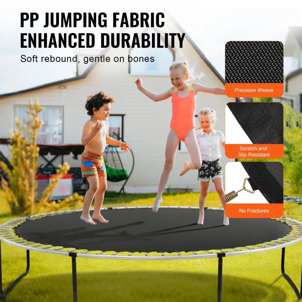 VEVOR Replacement Trampoline Mat Fits 12ft Frame 72 V-Rings 5.5
