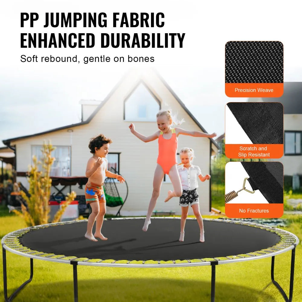 VEVOR Replacement Trampoline Mat Fits 14ft Frame 72 V-Rings 5.5