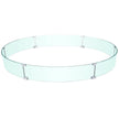 VEVOR Fire Pit Wind Guard, 47 x 47 x 8 Inch Glass Flame Guard, Round Glass Shield, 1/4-Inch Thick Fire Table, Clear Tempered Glass Flame Guard, Steady Feet Tree Pit Guard for Propane, Gas, Outdoor