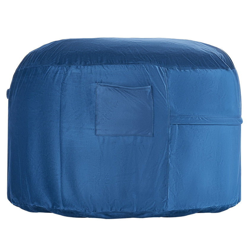 VEVOR Round Bean Bag Chair with Removable and Washable Cover for Adults Blue