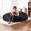 VEVOR Round Bean Bag Chair with Removable & Washable Cover for Adult Giant Black