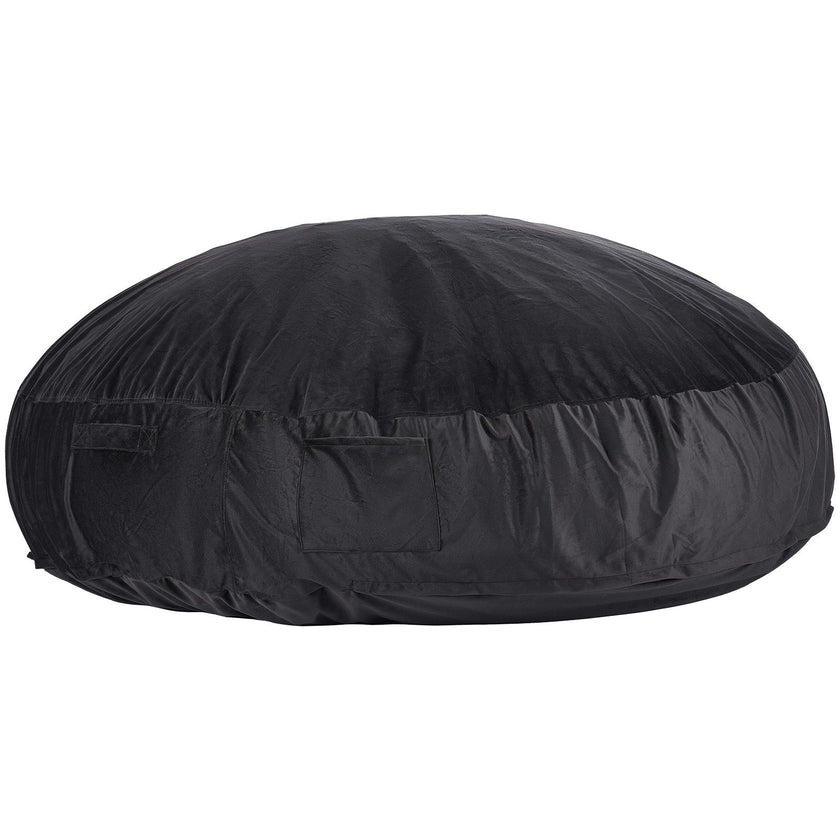 VEVOR Round Bean Bag Chair with Removable & Washable Cover for Adult Giant Black