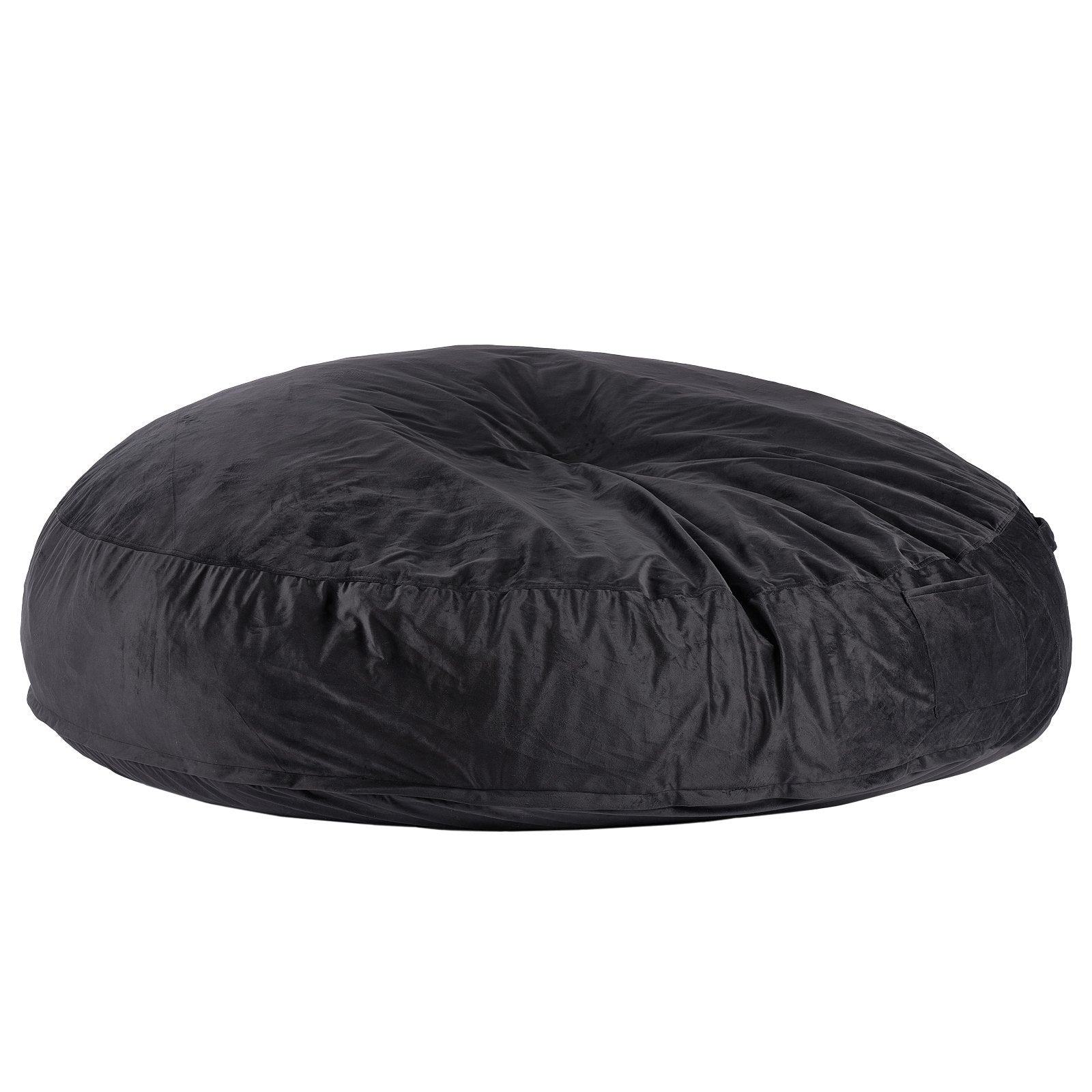 VEVOR Round Bean Bag Chair with Removable & Washable Cover for Adult Giant Black