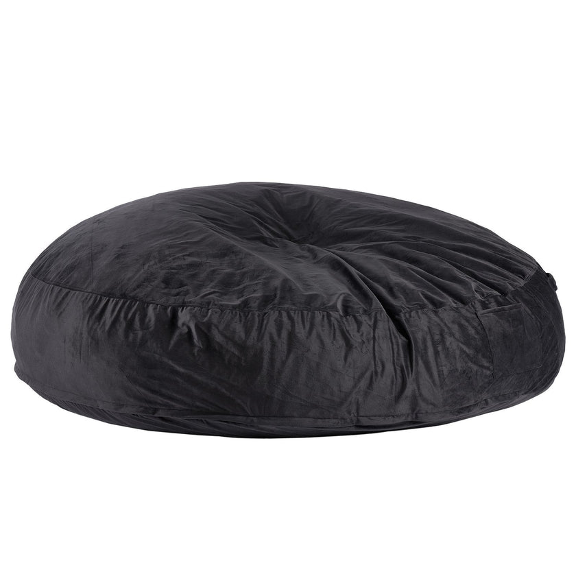 VEVOR Round Bean Bag Chair with Removable & Washable Cover for Adult Giant Black