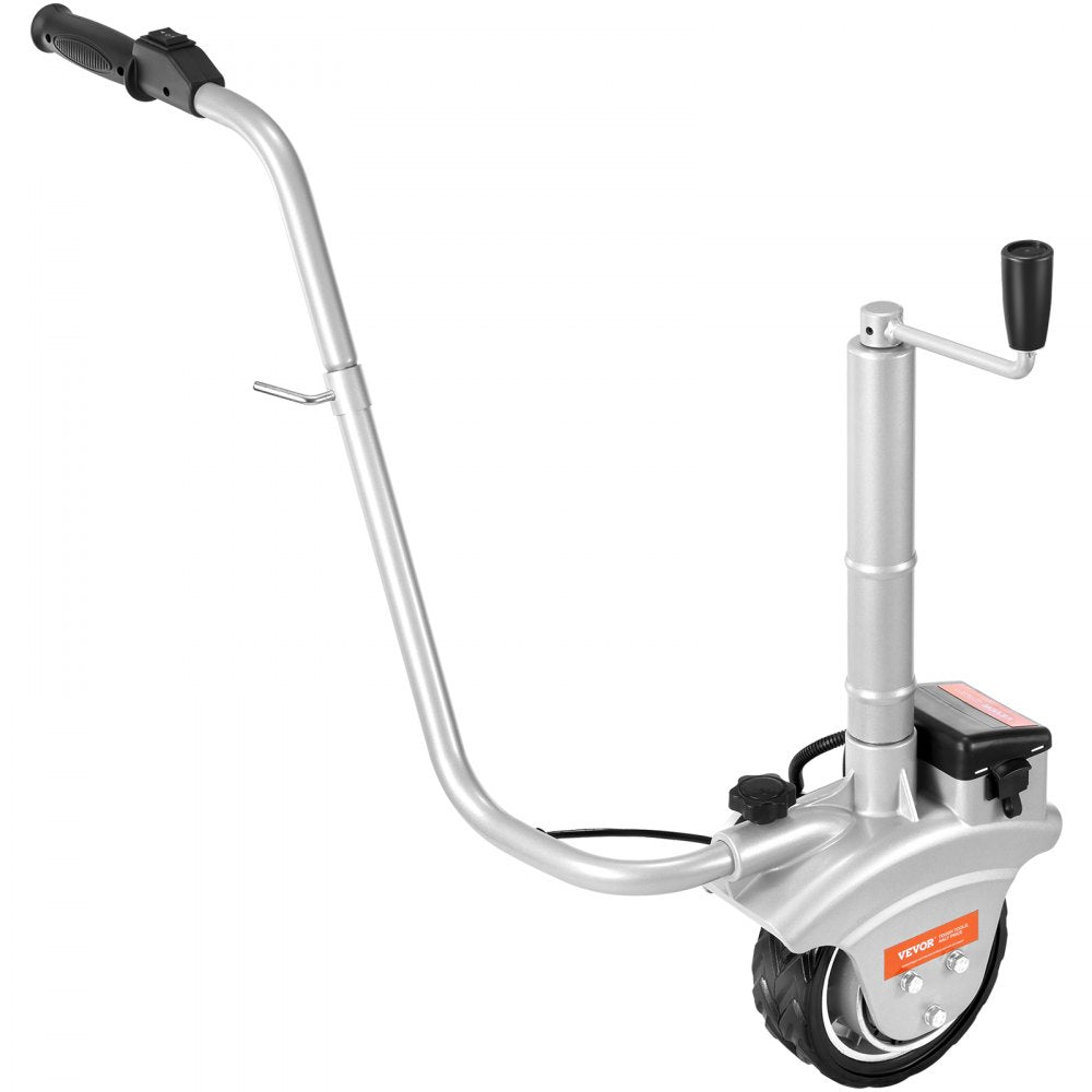 VEVOR Electric Trailer Dolly, 5000lbs Towing Capacity, 350W 12V Trailer Jockey Wheel with 22 ft/min Moving Speed, 12''-24.8'' Adjustable Clamp Height & 8'' Rubber Tire, for Moving Trailer Caravan Boat