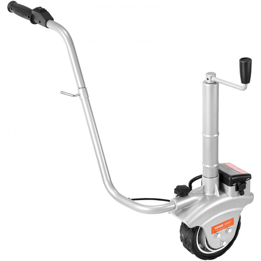 VEVOR Electric Trailer Dolly, 5000lbs Towing Capacity, 350W 12V Trailer Jockey Wheel with 22 ft/min Moving Speed, 12''-24.8'' Adjustable Clamp Height & 8'' Rubber Tire, for Moving Trailer Caravan Boat