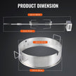 VEVOR BBQ Rotisserie Ring Kit for 22