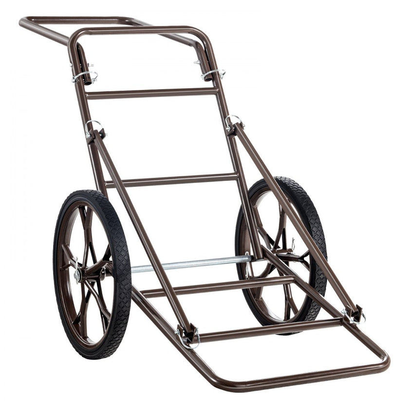 VEVOR Folding Deer Cart Game Hauler Utility Gear Dolly 500 LBS Capacity