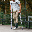 VEVOR Underarm Crutches 13-Level Height Adjustable Under Arm Walking Crutches