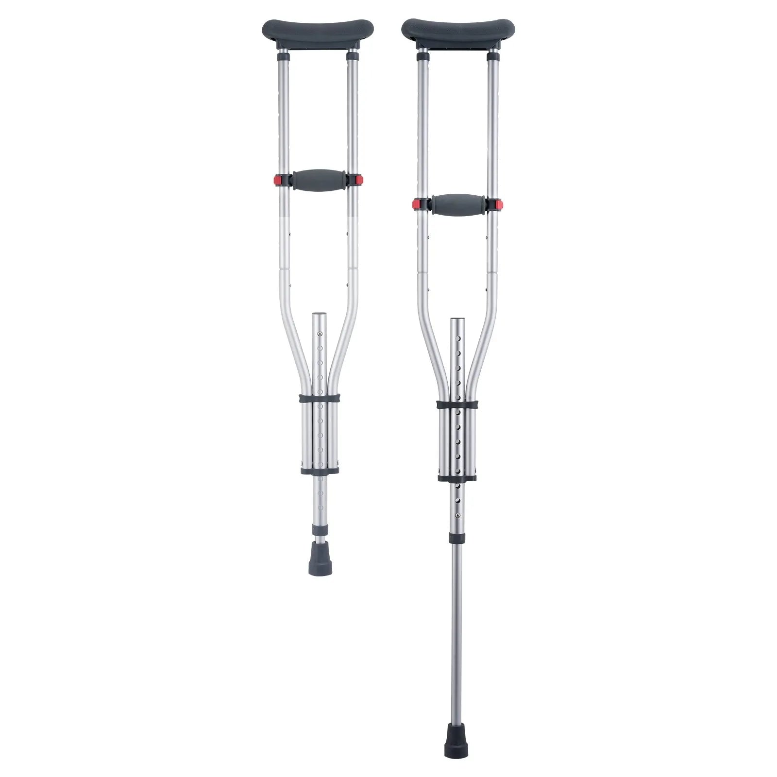VEVOR Underarm Crutches 13-Level Height Adjustable Under Arm Walking Crutches