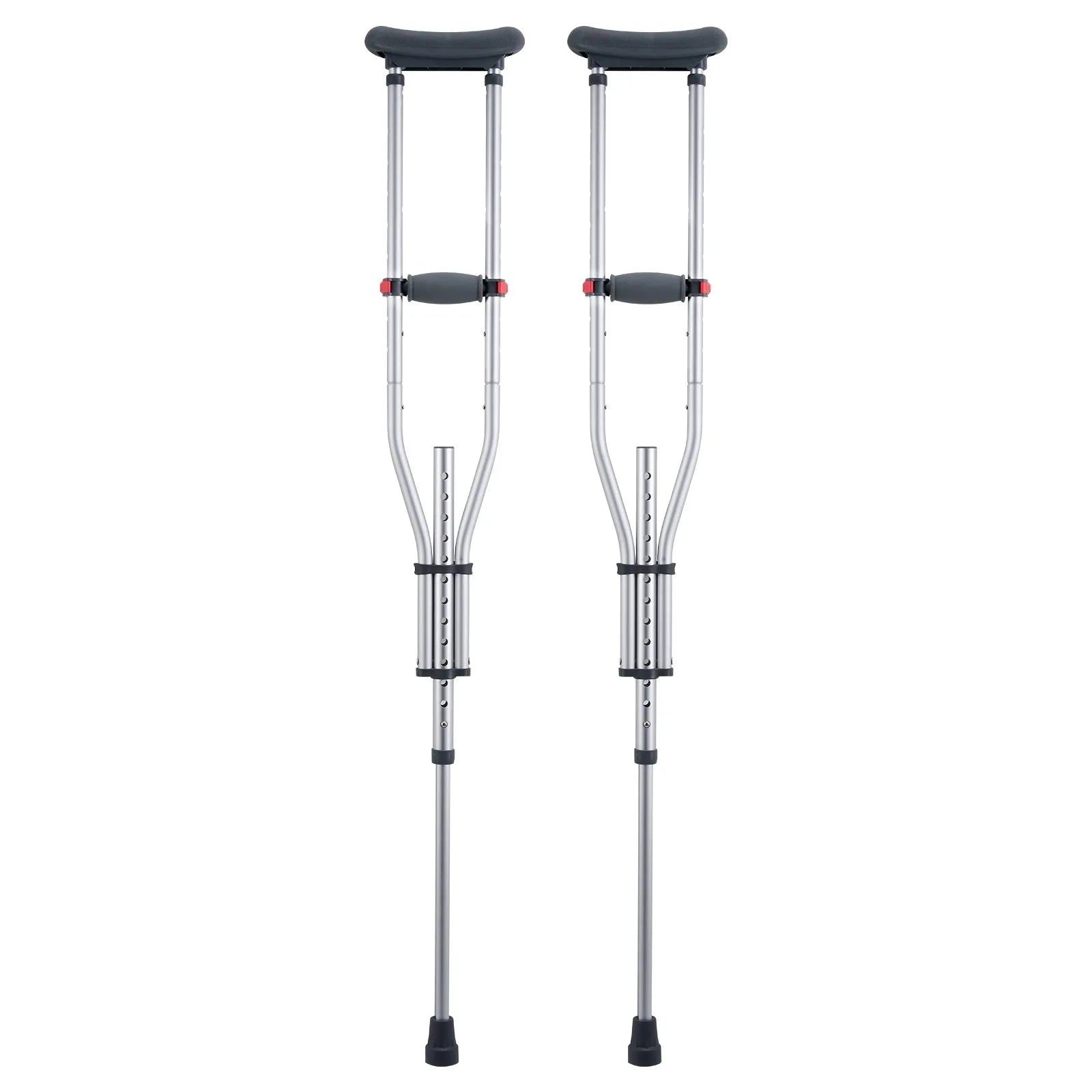 VEVOR Underarm Crutches 13-Level Height Adjustable Under Arm Walking Crutches