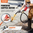 Handheld Concrete Vibrator, 800W Electric Vibrator 13000 VPM, Electric Concrete Vibrating Tool With 6.6ft / 2m Shaft Rod, Portable Pencil Cement Vibrator Remove Air Bubble and Mix Concrete
